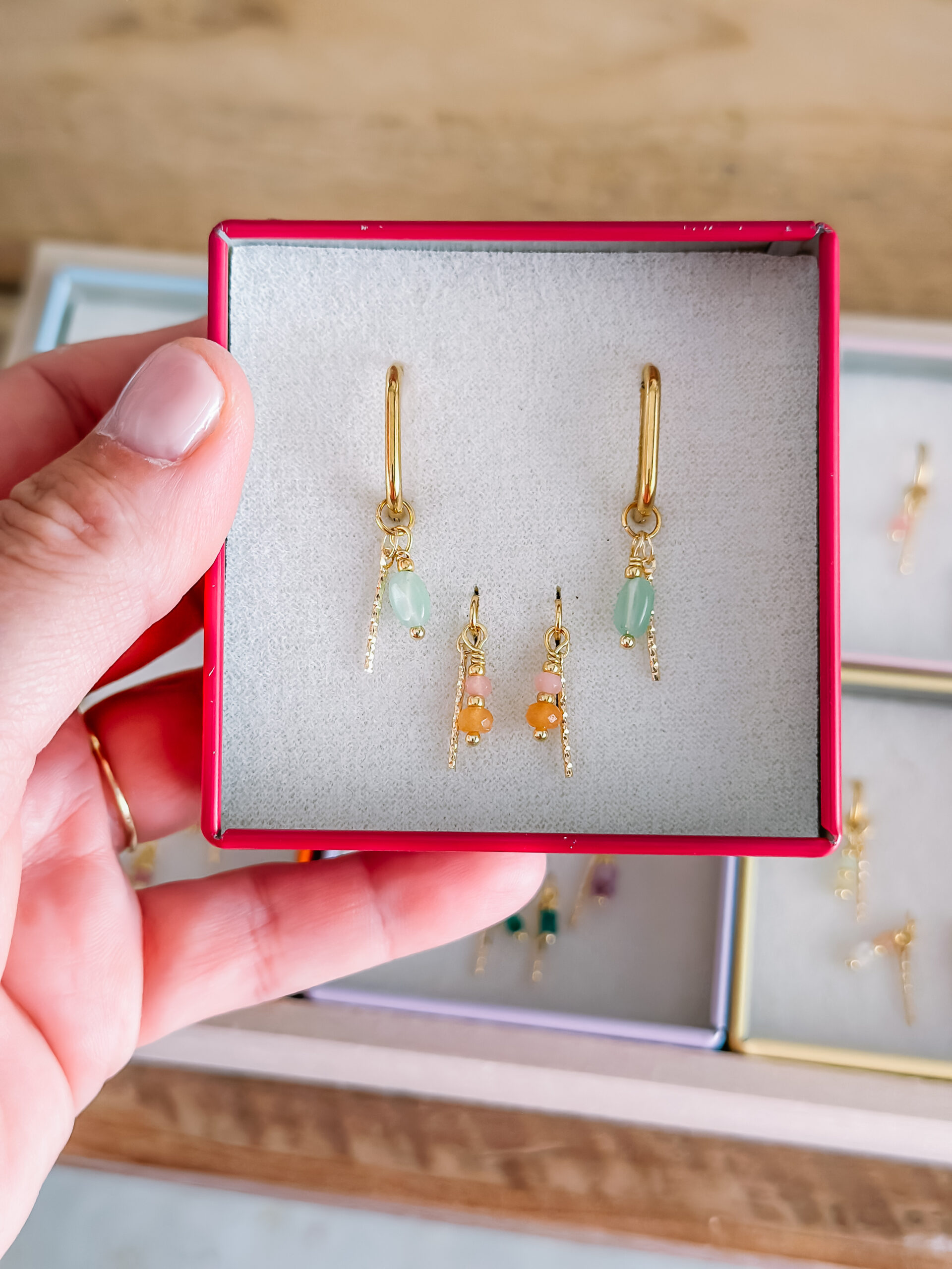 Set verwisselbare oorringen