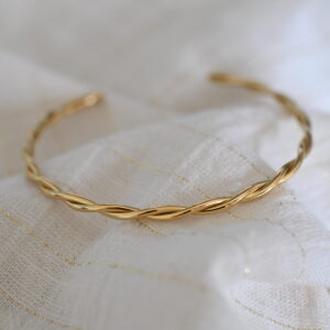 Open stainless steel armband