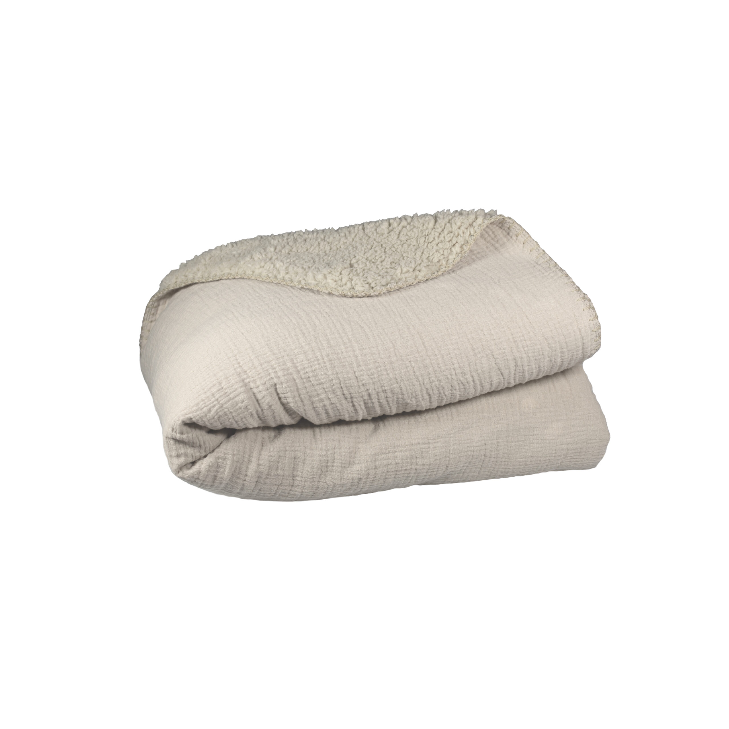 Plaid Phileine sand - Afbeelding 2